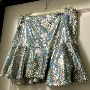 Indie Collection Sequin Iridescent Skirt